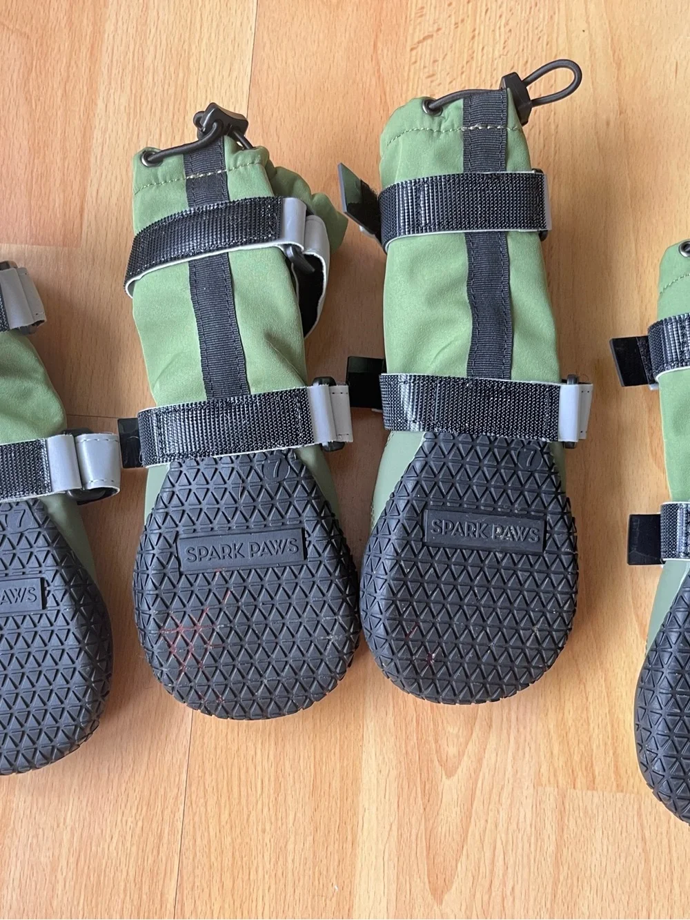 Size 7 Spark Paws Waterproof Rain & Snow Boots with Reflective Straps
